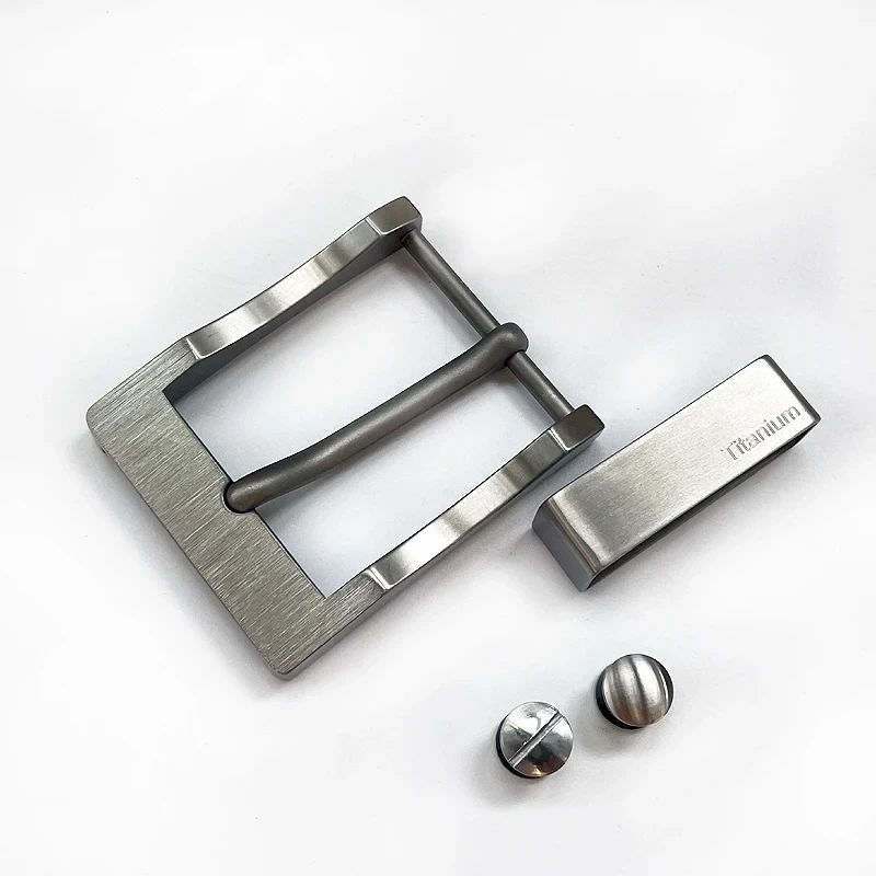 Titanium Light Belt Buckle Men's Pin Buckle Suitable For Belts With A Width Of 38mm Anti-allergic And Ultra-light