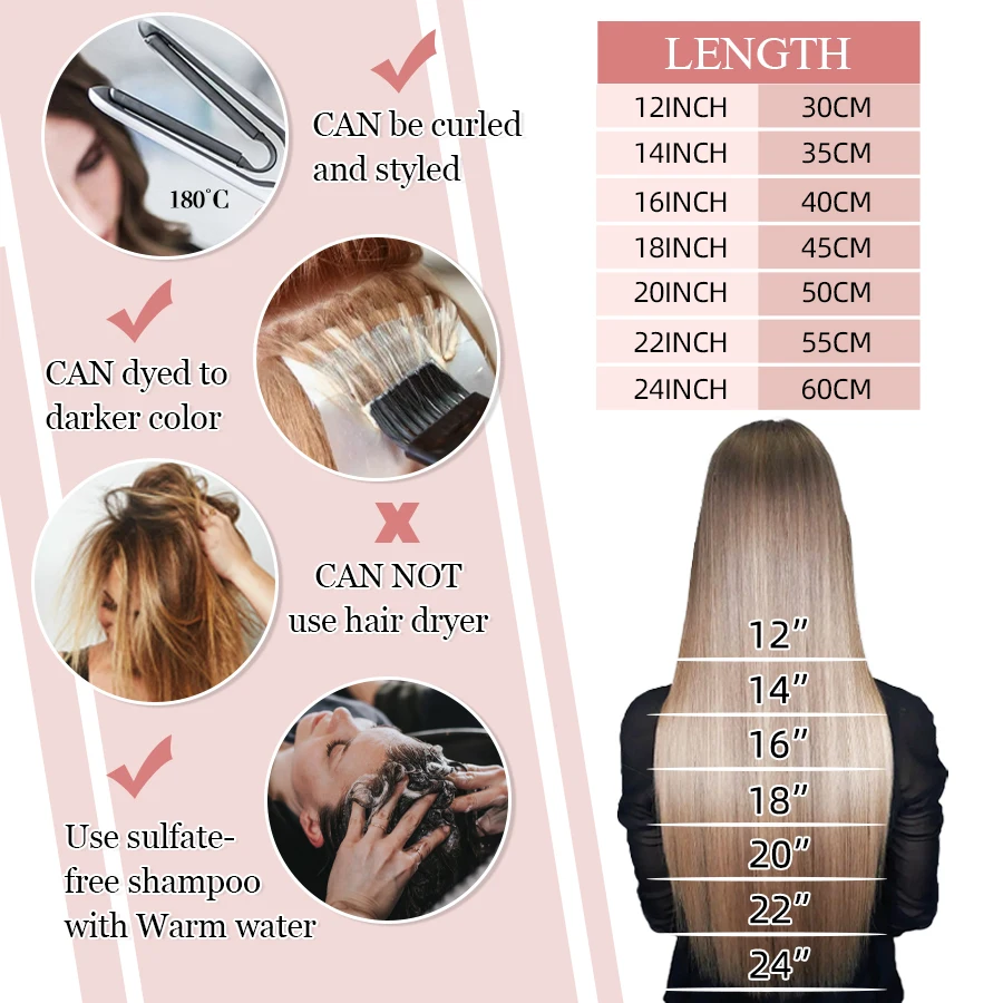 K.s Pruiken 8Pcs/16Pcs Rechte Minitape In Hair Extensions 100% Menselijk Haar Onzichtbare Naadloze Huid Inslag Klevende Hair Extensions