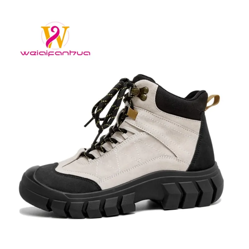 

Hwplatform Boots2026 New Retro Women's Boots, Outdoor Women's Ankle Boots, Height-increasing Thick-soled Shoes Platform Boots