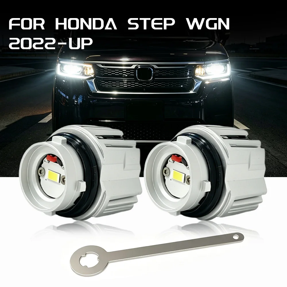 

FOR HONDA STEP WGN 2022-UP New Car Fog Lamps L1B Backup Lights White Yellow Dual Color Plug and Play Auto Bulbs ﻿