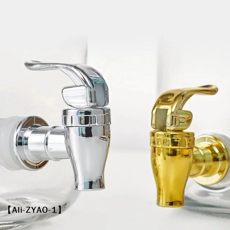 【O】Food Grade Electroplated Plastic Beverage Faucet Cans Juice Dispenser Containers Bucket Tap Switch Valve For Home Bar Use