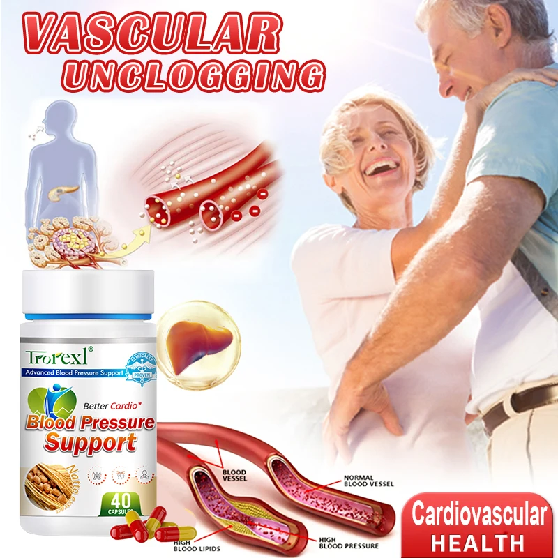 Blood Pressure Support, Blood Vessel Clean, Natto Capsule, Lower Blood Pressure, Cardiovascular Health, Hypertension Relief