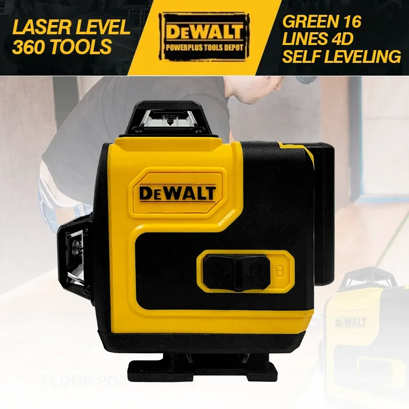 2025 Dewalt Original Laser Level 360 Green 16 Lines 4D Self Leveling 360 Horizontal Vertical Super Powerful Beam construction