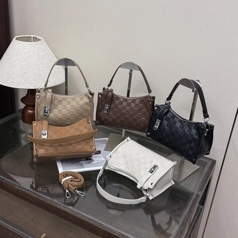 

Элегантная женская сумка, дизайнерская сумка для подгузников, классическая кожаная сумка-тоут, вместительная стильная сумка через плечо.