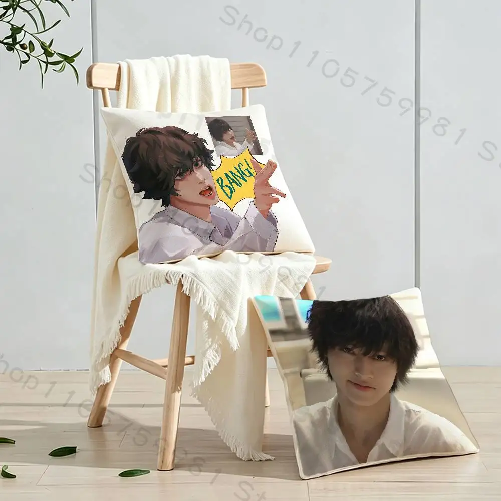 Cartoon L Lawliet Gifts PillowCase Sofa Cushion Cover Suitable For Home Bedroom Room custom Decor