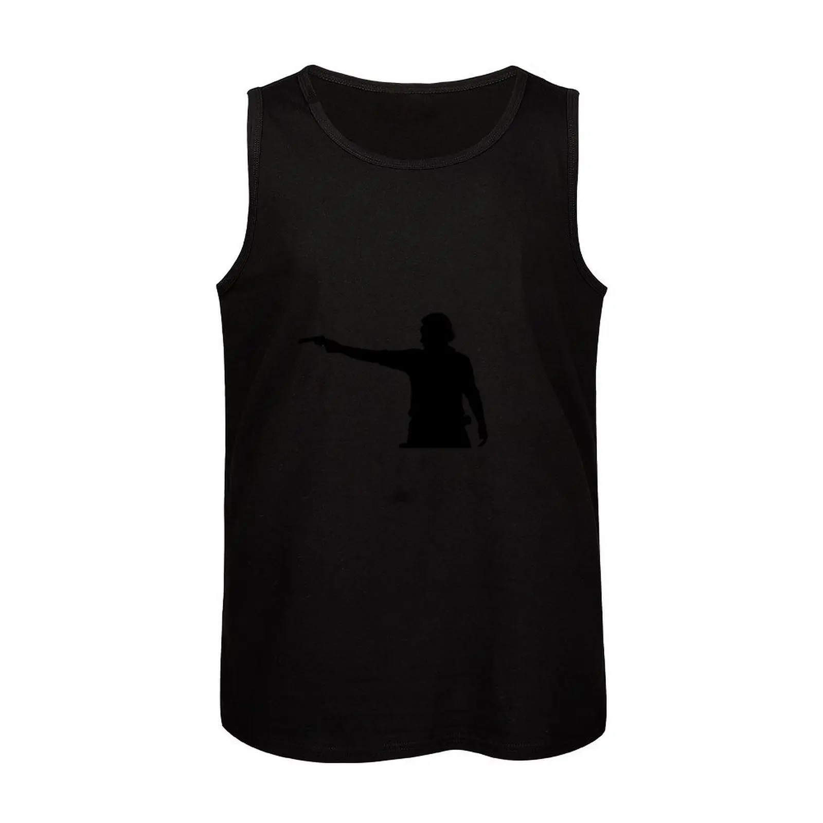 Rick Grimes Aiming Revolver Tank Top Urban Street Tank Top Casual Sleeveless Shirt - view 4