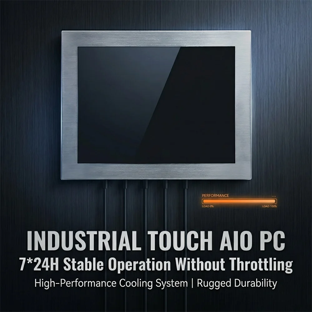 

15 Inch 5 Wires Resistive Touch Screen Stainless Steel Fanless Panel Computers For Industrial