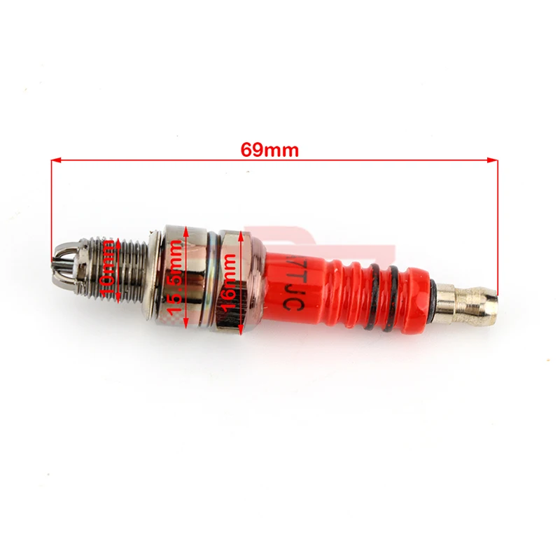 Spark Plug A7TC A7TJC 3 Electrode GY6 50cc-125cc Moped Scooter ATV Quads мопед альфа Motorcycle Ignition Dirt Pit Bike Moto Part