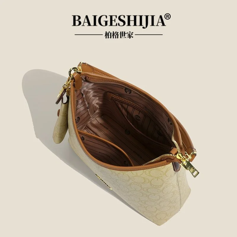 

Fashionable Women's Tote Bag Crafted From Faux Leather Featuring Casual Simple Vintage And High-End Lasting Look​