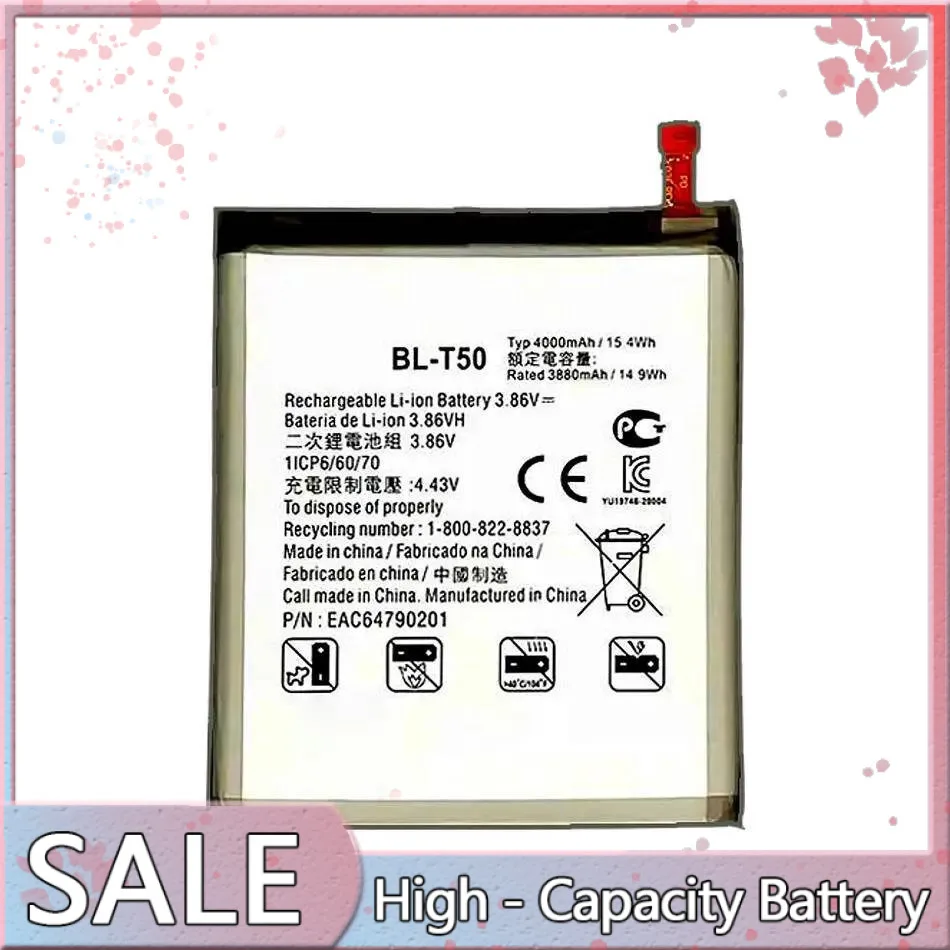 

Mobile Phone Battery BL-T50 4000Mah For LG Velvet 5G UW LM-G900 G900N G900V G900EM