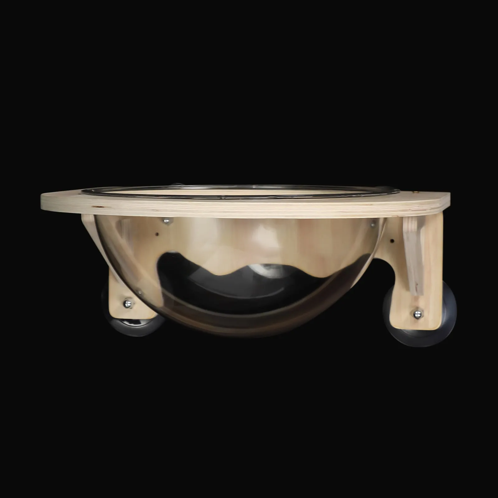 Wooden Cat Space Clear Capsule, Wall-Mounted 16.5LBS Load, Kitten Walls Shelves Small Pets Bed Cat Hammock for Sleeping Playing Climbing and Lounging