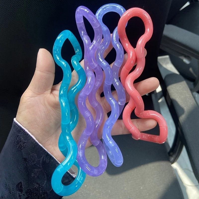 Verformbares Verwickeltes Seil Fidget-Spielzeug, Entsperrbares Drehknoten-Spielzeug zur Stress- und Angstlinderung, Schreibtisch-Dekoration, Lustiges Partygeschenk für Erwachsene – Detail 1