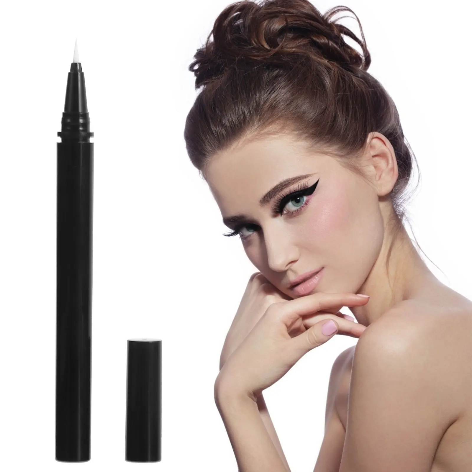 3개입 1ml 빈 펜 리필용 액체 용기 휴대용 보관 다양한 팁 빈 아이라이너 용기 리필 가능