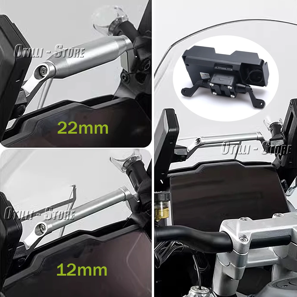 

New GPS Navigation Plate Bracket Windshield Stand Mobile Phone Holder For Tiger 1200 Tiger1200 TIGER 1200 TIGER1200 GT PRO 2023