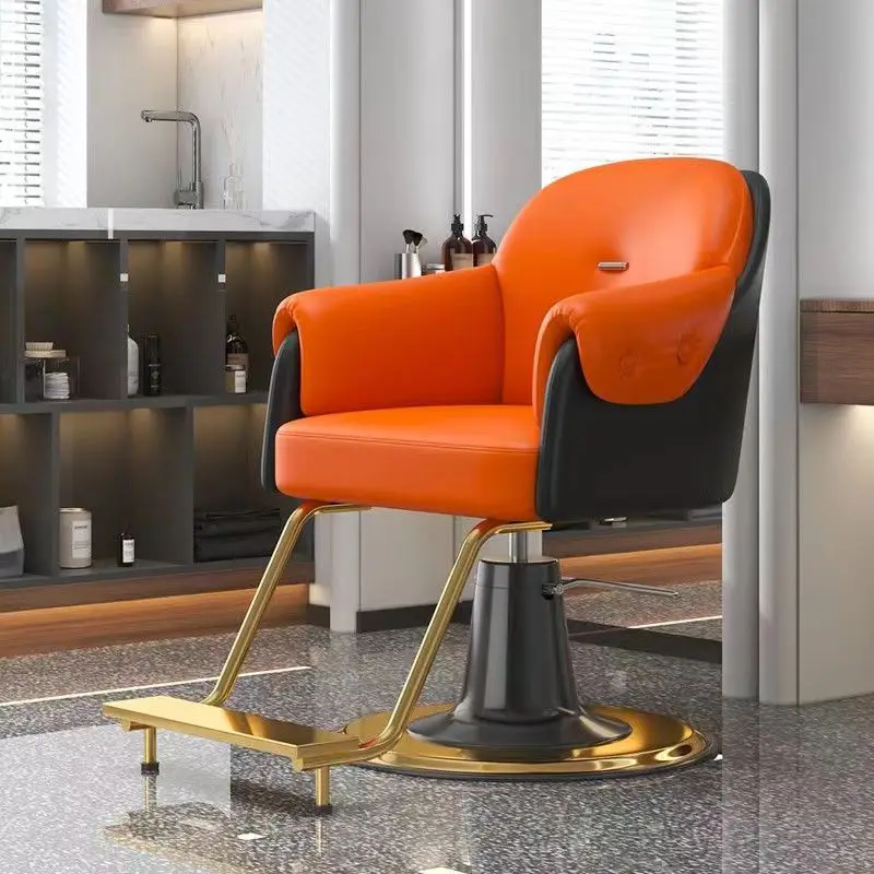 

yt-Net High-end Barbershop Chair Hair Salon Special Hair Cutting and Ironing Stool Can Be Lifted Simple Beauty Hair Chair&