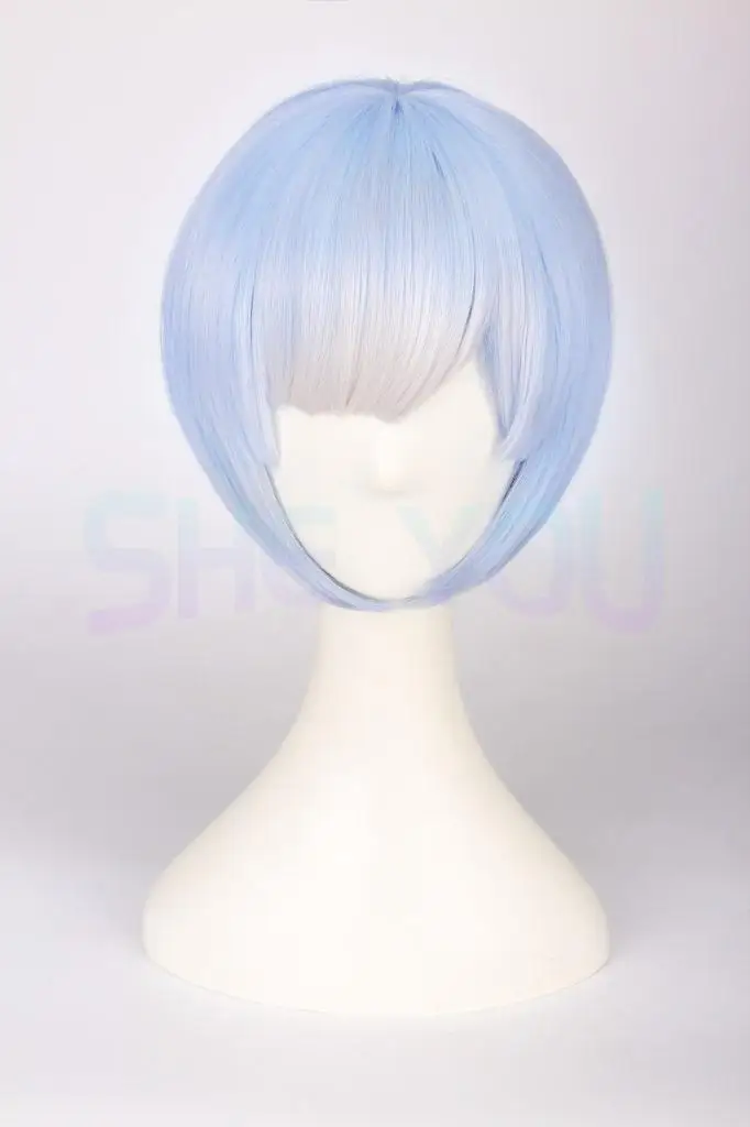 High Quality Ombre Color Wigs Re zero Ram Rem Cosplay Wig Re:Life In A Different World From Zero Cosplay Costumes Wigs