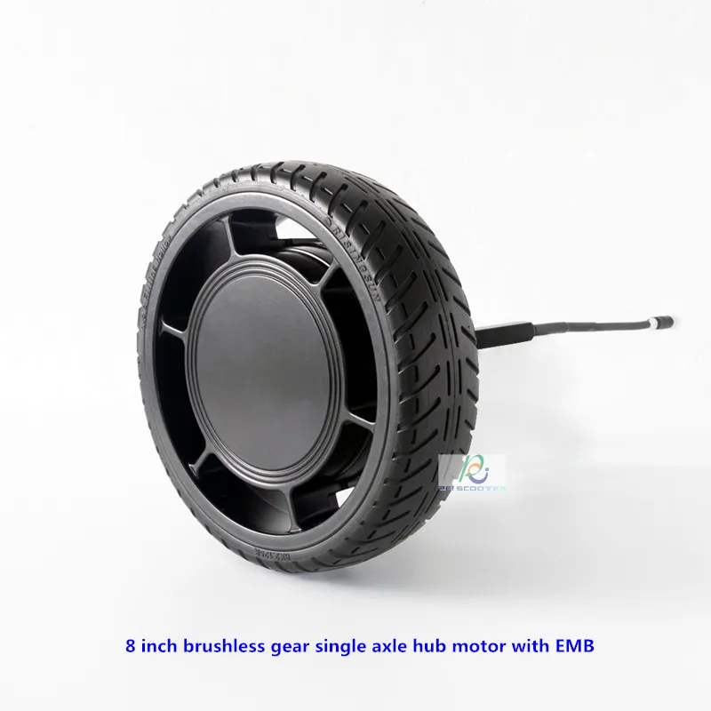 

8 Inch Tyre Single Axle Gear Brushless Wheelchair Scooter Hub Motor With Electromagnetic Brake PEWM8H