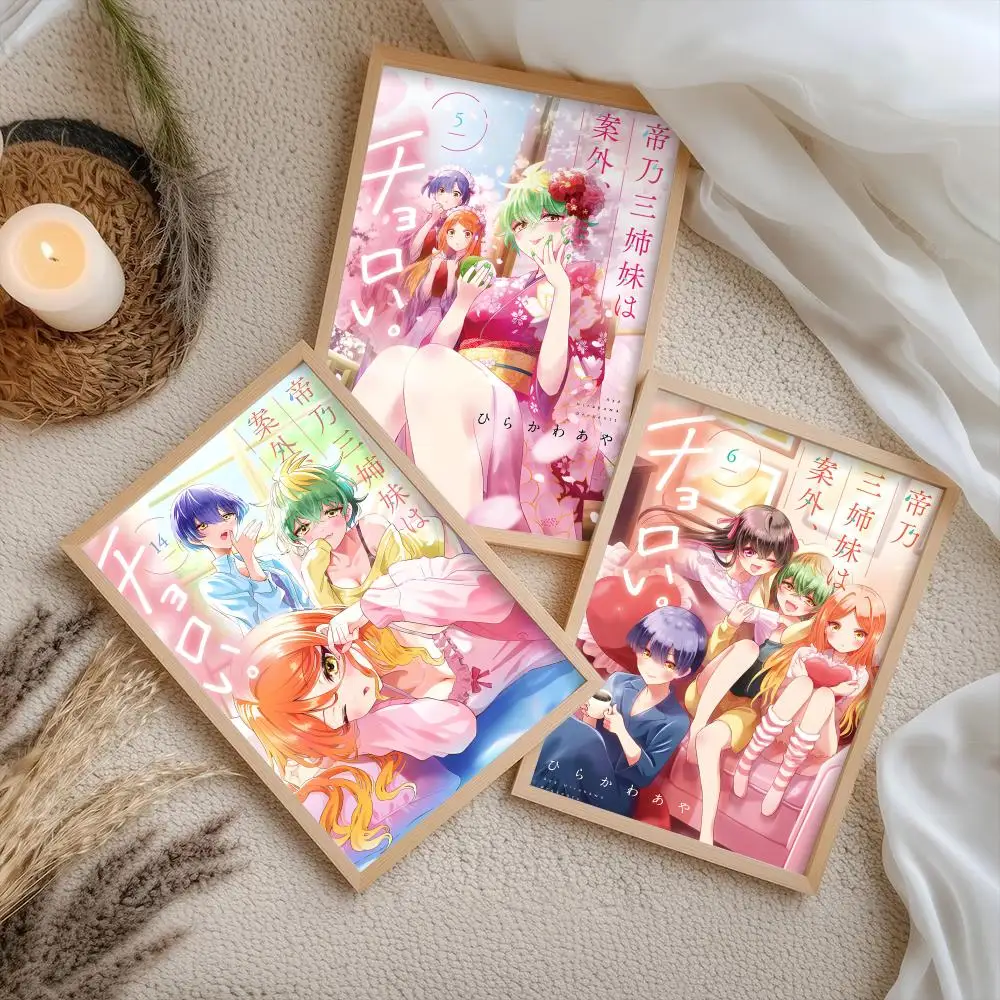 Dealing with M-Mikadono Sisters Is a Breeze Poster Stickers Self-Adhesive Painting Mural Decor Wall Decals for Bedroom Room Home