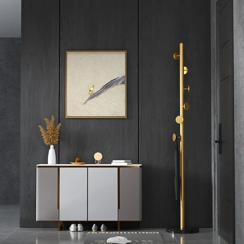 

#Garment Rack Coat Rack Clothing Storage Hangers Shelf Standing Coat Rack Stand Metal Boutique Vestidores Minimalist Furniture
