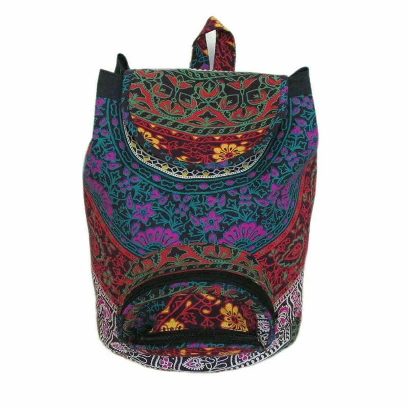 

Backpack Ethnic Datura Bag Hippy Unisex Bag Bohemian Leisure Bag Cotton European and American Fashion Trend