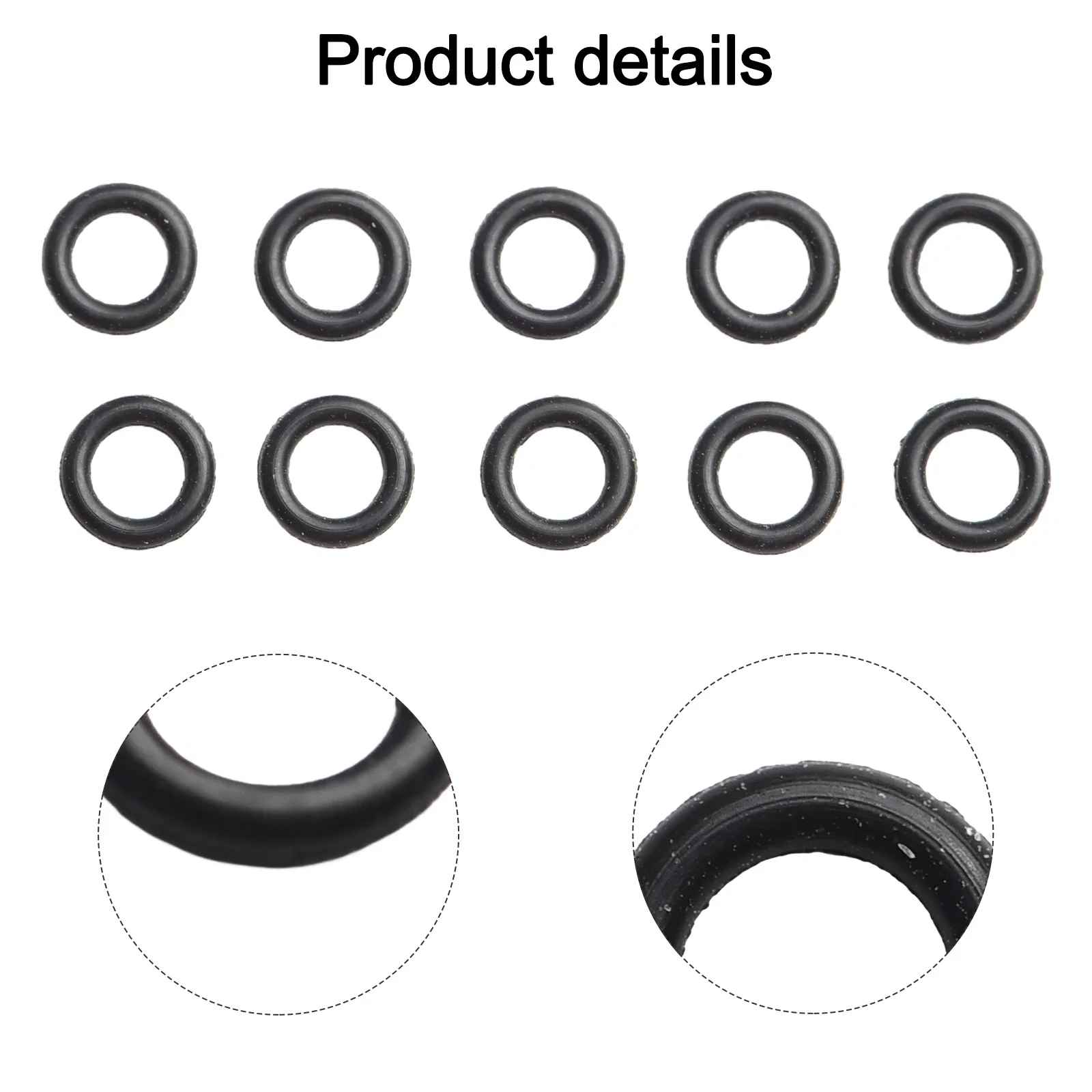 100Pcs Nitrile Rubber O-Rings Exterior Ø 5mm~93mm Cord Thickness 1.5 Mm NBR 70 Sealing Ring For Faucets Sinks Solenoids Filters