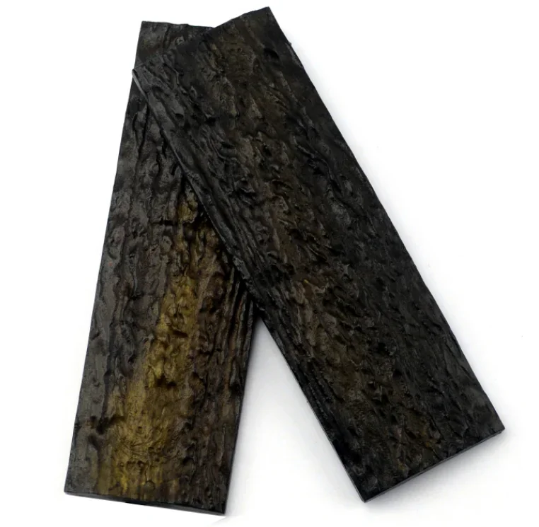 2 Pieces Knife Handle Patch Cutter Grip No-slip POM Resin Material for DIY Knife Handle Making Resin Material 130x42x7.5mm