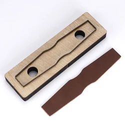 Leather Tool Wooden Punching Stencil Zipper Head Leather Cutting Mould Bag Chain Template DIY Handcraft Bag Straps Cutting Die