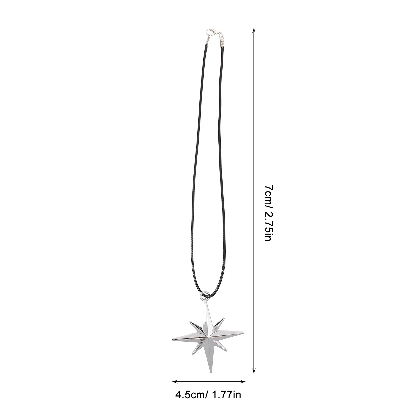 Boussole de voiture, ornement en forme d'étoile, accessoire suspendu en alliage de zinc, décoration intérieure élégante, installation facile, pas d'obstruction de la vue