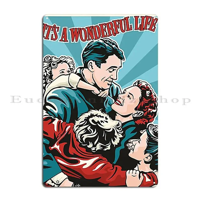 It S A Wonderful Life Nathanhoughton Metal Plaque Poster Sign Funny Design Cinema Poster Tin Sign Poster