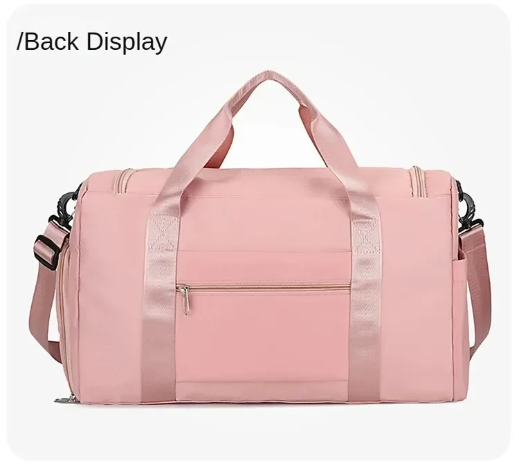 Bolsa de viaje de gran capacidad para mujer, bolsa de gimnasio para fin de semana, bolsas de lona para la noche con comp