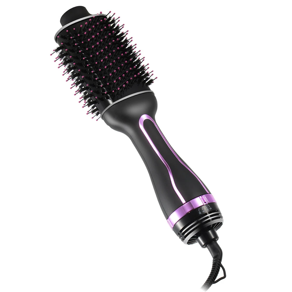 Roll straight dual-purpose hairdressing styling three-in-one hot air comb, automatic curling iron, electric hair dryer