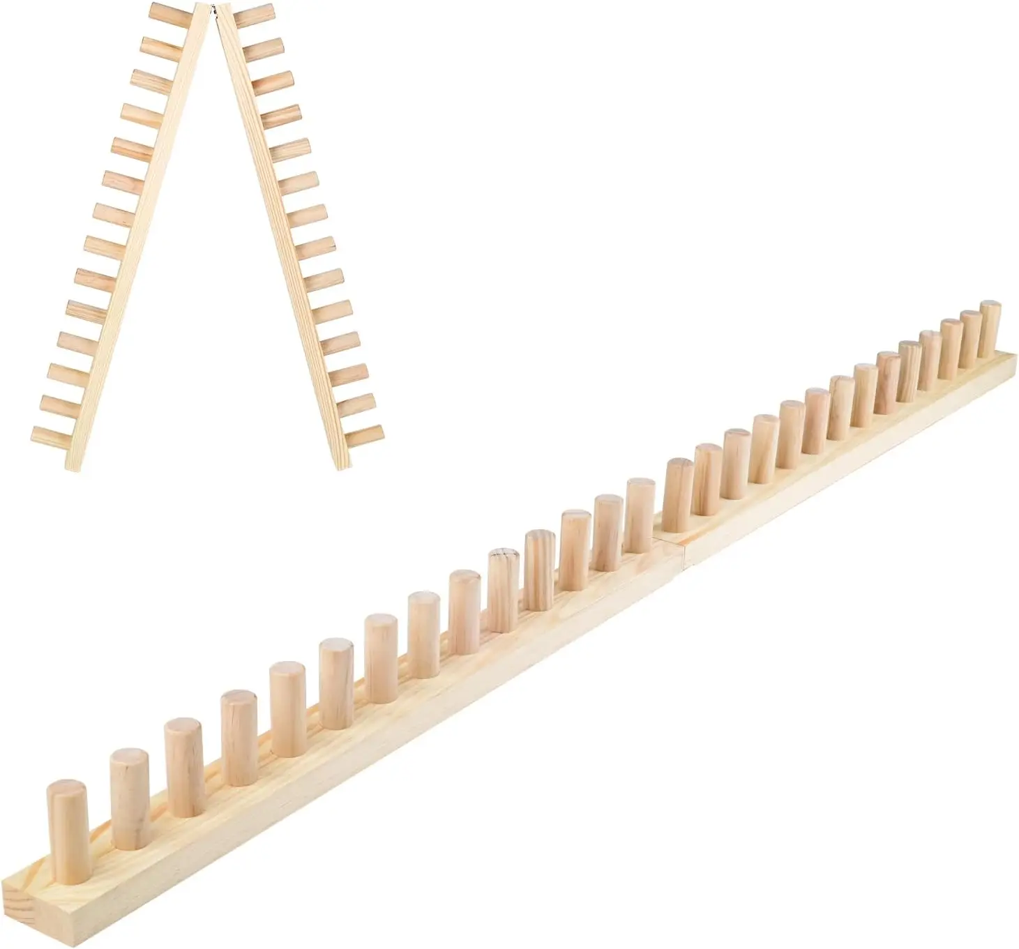 

Chunky Knitting Looms, Adjustable & Foldable, Portable for Blankets, Sizes 38-96 Inch (48inch Included)