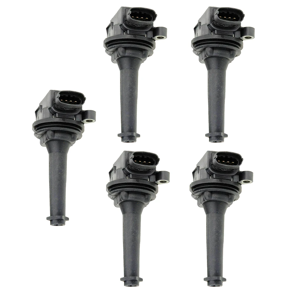 5pcs Ignition Coils 91256016, 91256010 for VOLVO C70 S60 S70 S80 V70 XC70 XC90 1999-2007