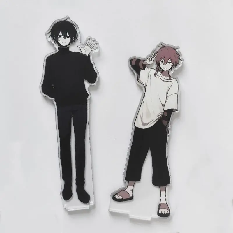 Game ZENO ‌Maeno Aki‌ ‌Tsugino Haru‌ Cosplay Standing Plate Keychain Kawaii Acrylic Figure Stand Keyring Accessory Ornament Prop
