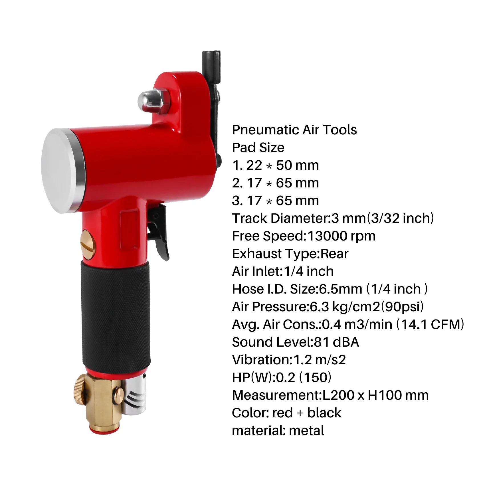 [NEWA64Z!】 Pneumatic Air Tools Track Diameter Track Finger Sander Polishing Machine Dual Action Sanders FS-30