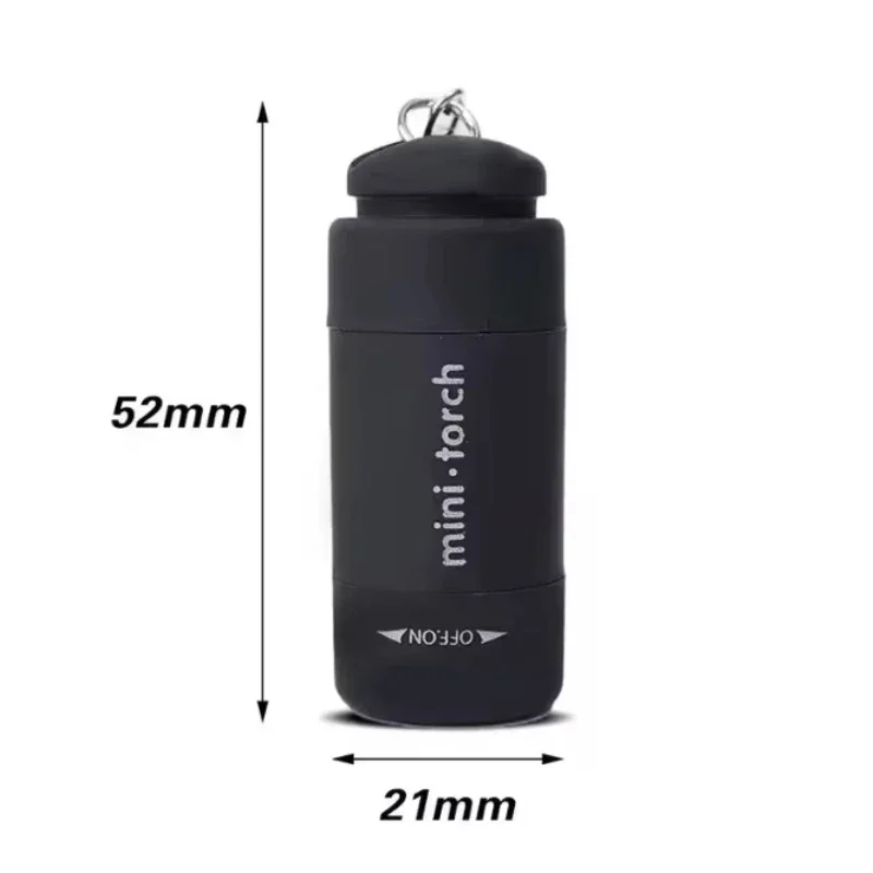 Led mini lanterna portátil de carregamento usb chaveiro iluminação lanterna à prova dwaterproof água casa ao ar livre caminhadas acampamento lanterna