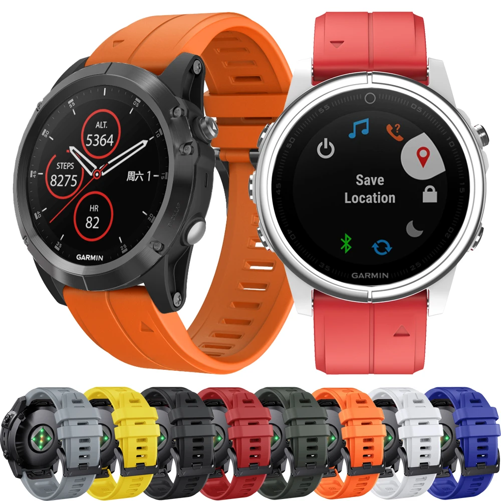 

Ремешок силиконовый для смарт-часов Garmin Fenix 7X 7 Pro(47 51 мм) 6X 6 Pro 5 5X Epix 22/26 мм