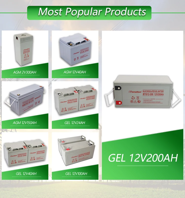 Deep Cycle Rechargeable 12V 24AH Gel Solar Battery Solare Pil Bateri Bateria Storage Acid Lead Batteries