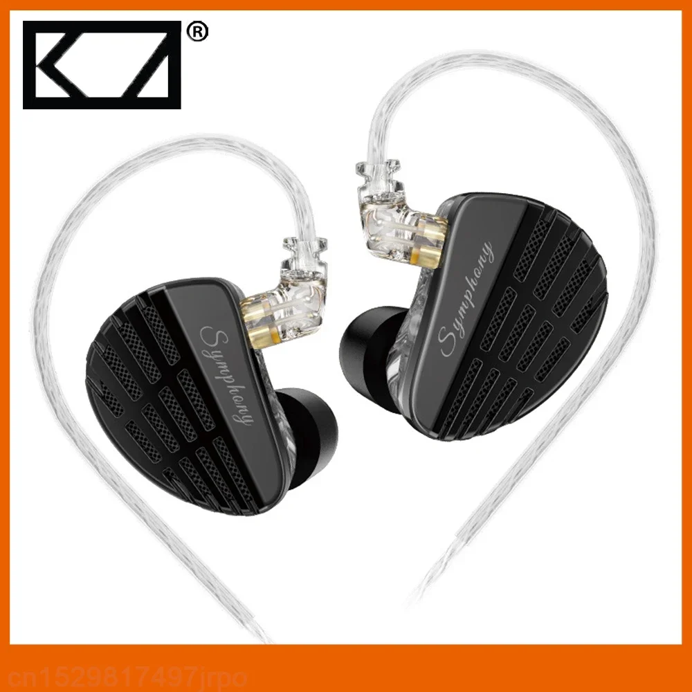 2024 New KZ Symphony Hybrid In-Ear Earphones Wired 13.2mm Self-developed Planar Driver Dynamic Driver HIFI DJ Gaming Headsetss