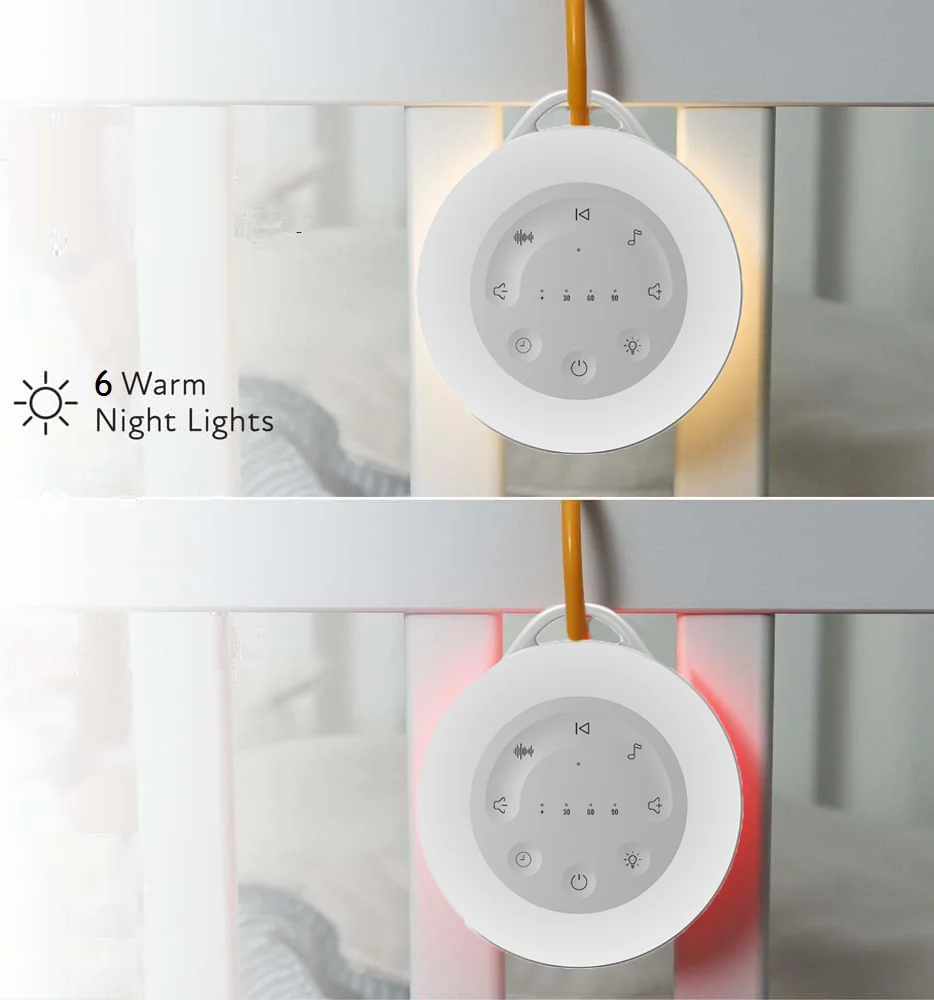 New White Noise Machine with RGB Night Light Timed Shutdown Sleep Sound Machine For Sleeping Relaxation For Baby Adult Office