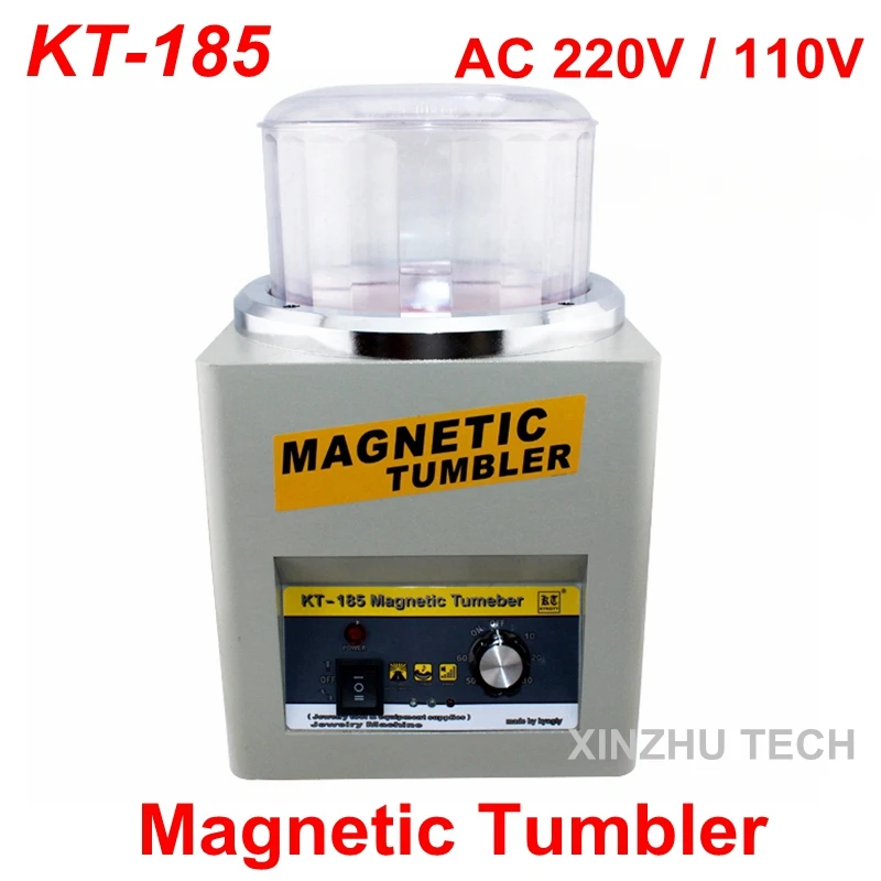 copo magnetico maquina de polimento tumbler rotativo polidor de superficie de joias maquina de acabamento ferramentas de acabamento ac 110v 220v kt185 01