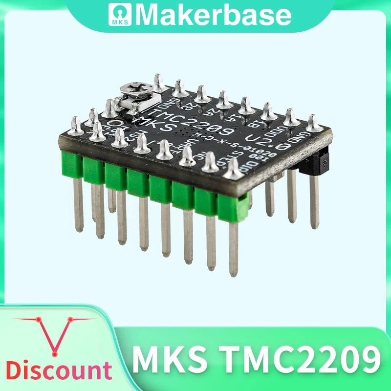 Makerbase MKS TMC2209 2209 Stepper Motor Driver StepStick 3d printer parts 2.5A UART ultra silent For SGen_L Gen_L Robin Nano