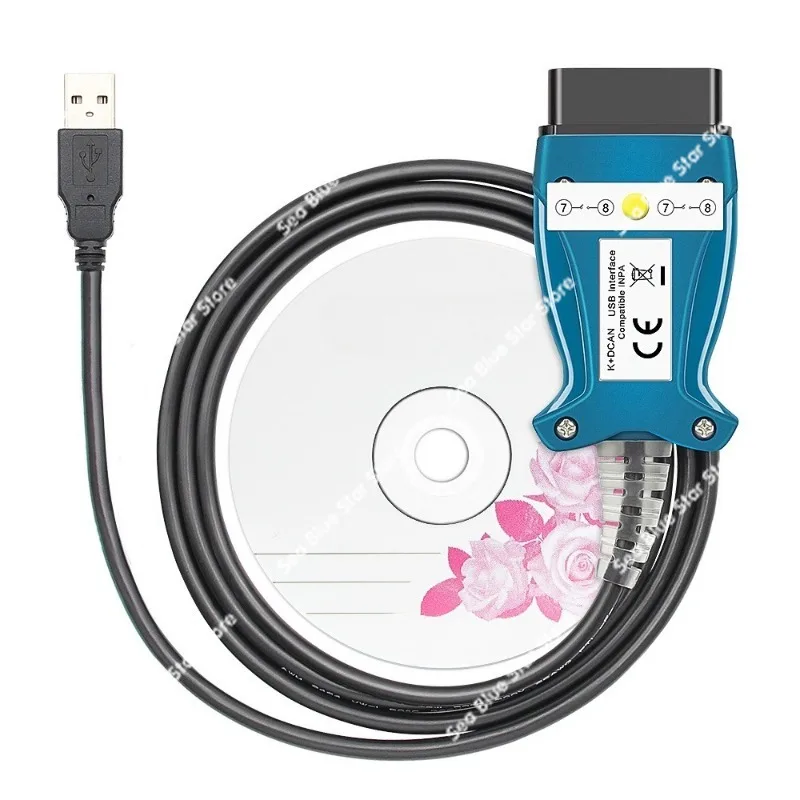 INPA K + DCAN для шасси BMW E FT232RL 9241, белый кнопочный переключатель печатной платы