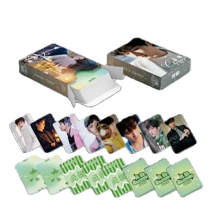 55 Stks/set Cheng Yi Laser Lomo Kaart Fu Shiqi Ster Karakter 3 Inch Hd Photocard Mini Ansichtkaart Fans Verzamelkaarten