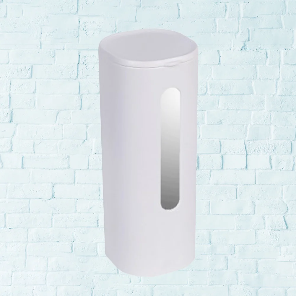 

Automatic Cup Dispenser White Food Grade Material No Punch Installation Easy Refill Dust Proof Paper Cup Storage Rack