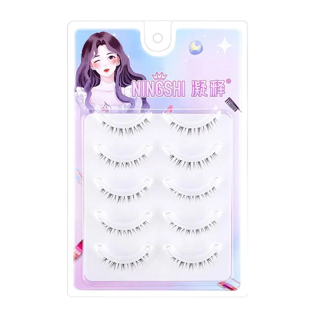 3D Curl Winged Thick Lash Soft False Eyelashes Eyetail Eyelash Extension Eye Tools Messy Handmade Makeup End Elongated Natu D4H6