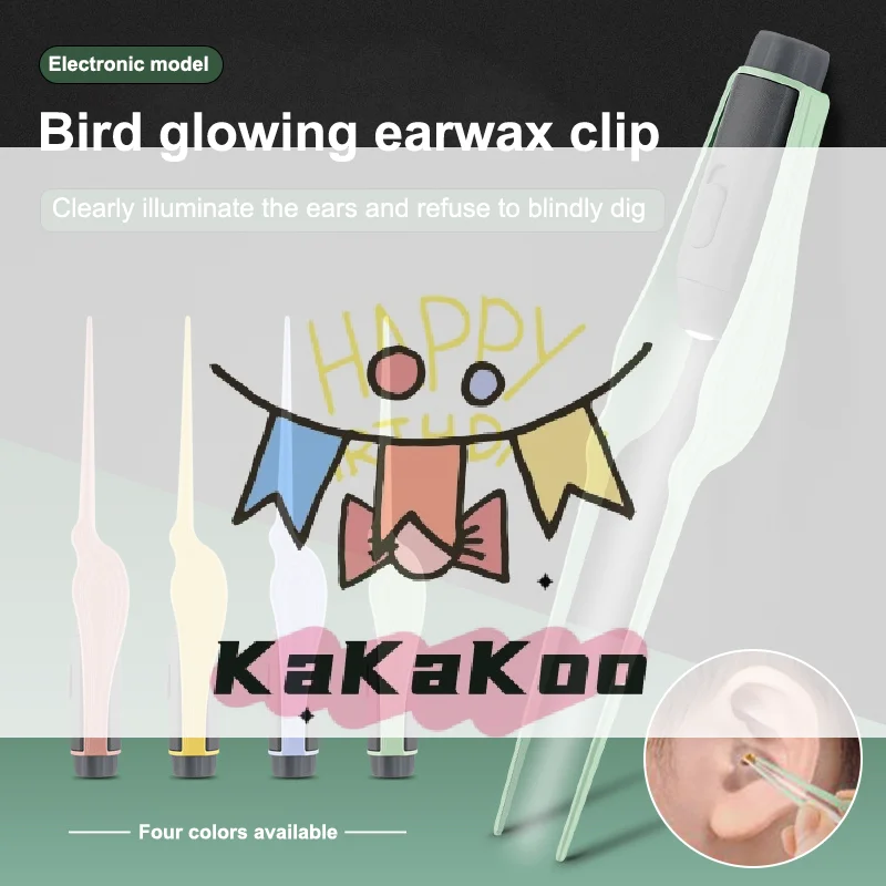 

Детский очиститель ушей, пинцет, мягкие пинцеты для ушей, светодиодная вспышка, кюретка для ушей, инструменты для чистки ушей, инструменты для удаления копания ушной серы