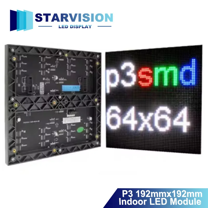 2Pcs P3 Indoor Smd …