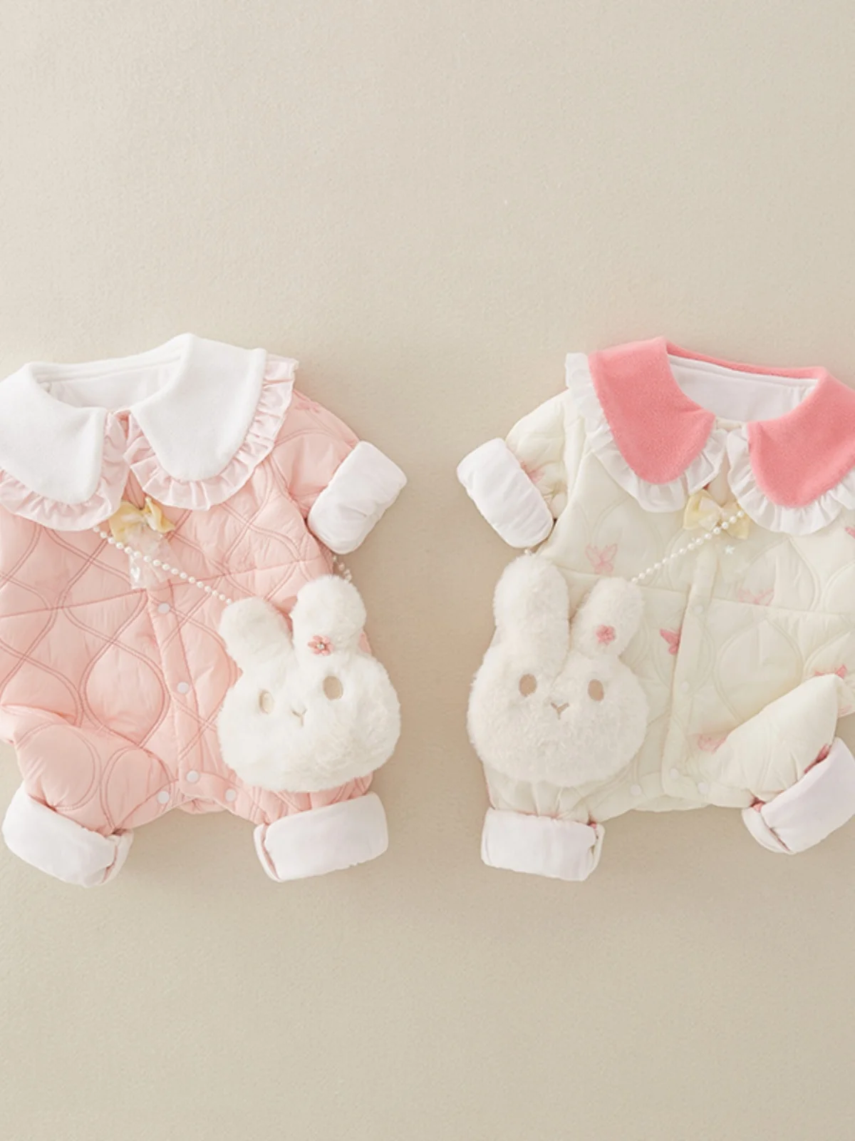 

Newborn Baby Clothes Autumn Winter New Sle Girls Cotton Rer Long Sve Warm Outwear Cling Suit Harai Set
