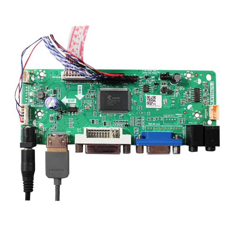 7 inch 1000nit 1024x600 JH070BO20KG LCD Screen 20Pin H-D DVI VGA Control Board